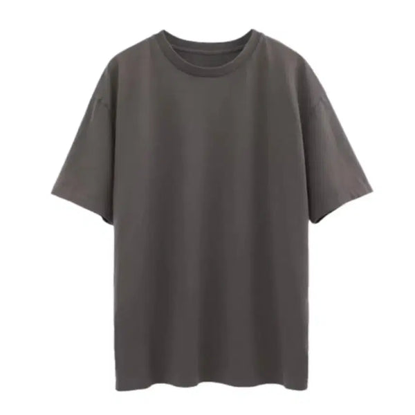 [BUNJANG] Polilu Round Neck Sleeve 1/2 Bleached Brown / 폴리테루 라운드넥 슬리브 1/2 블리치드 브라운 1