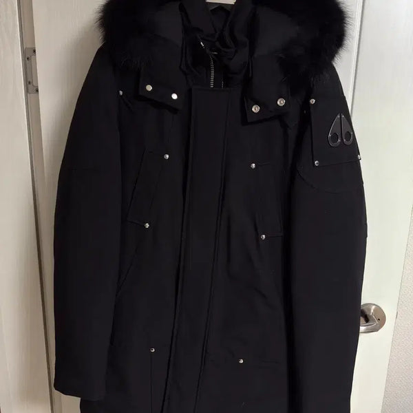 [BUNJANG] Moose Knuckles Men's Black Long Padded Jacket / 무스너클 남성 블랙 롱패딩 M (정품)