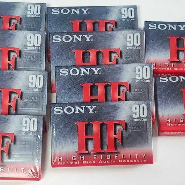 [BUNJANG] Sony 90-Minute Normal Cassette Tapes (10-Pack) / 소니 90분 노멀 카세트 미대봉 판매