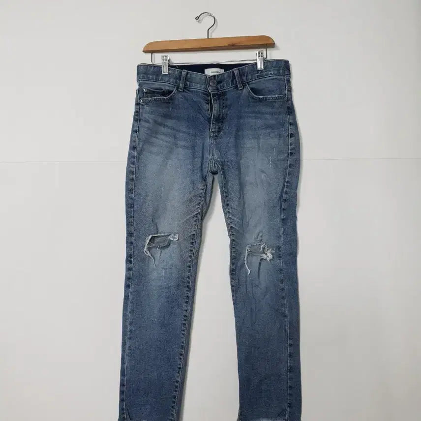 [BUNJANG] DIGREEN Distressed Wash Denim Pants / DIGREEN 데님 팬츠 찢청 스크래치 워싱 ㅡ0020