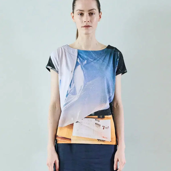[BUNJANG] Seen5ee Boatneck T-Shirt / seen5ee 보트넥 티셔츠