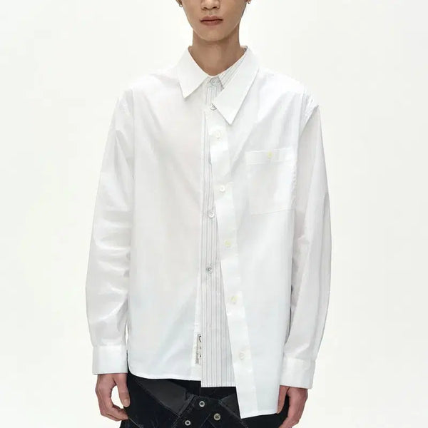 [BUNJANG] Asymmetric Layered Shirt / ASYMMETRIC LAYERED SHIRT