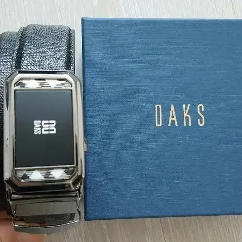 [BUNJANG] Daks Men's Automatic Buckle Belt Black / 닥스 벨트 블랙남성 자동 버클  (세일)  미개봉