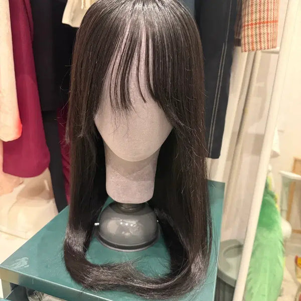 [BUNJANG] HIMO Long Length Partial Wig (Dark Black) / 하이모 롱기장 부분가발(찐한블랙) 판매합니다 / 탈모 항암 가발나라 핑크에이지 박승철 공감모 정수라가발 리네아스토리아