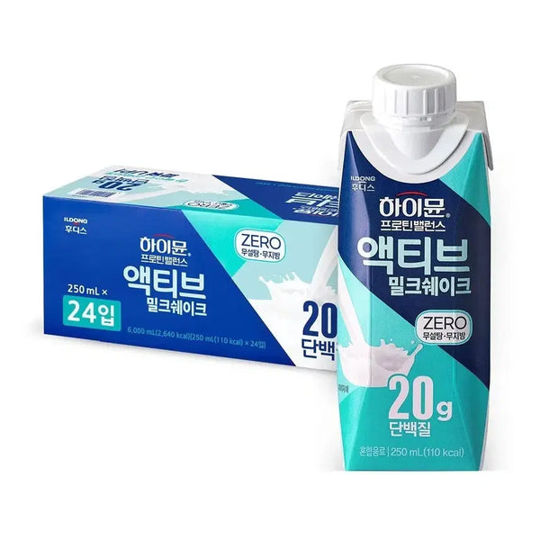 [BUNJANG] Hymun Active Milkshake Zero 250ml (24 Pack) / 하이뮨 액티브 밀크쉐이크 제로 250ml X 24개