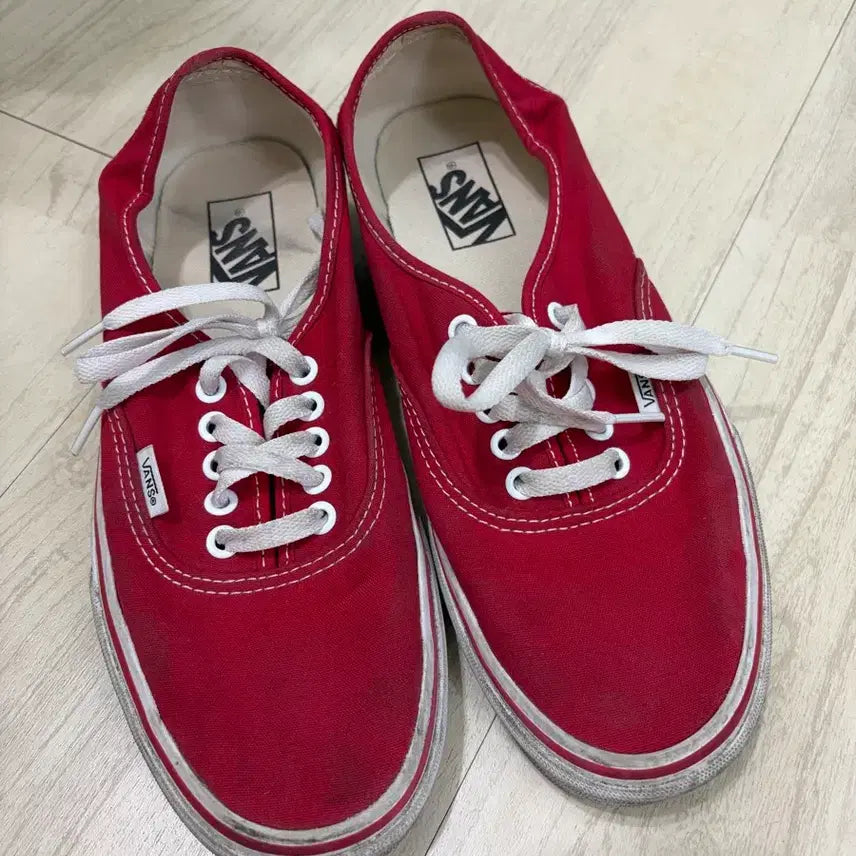 [BUNJANG] Vans Authentic Red 265mm Sneakers / 반스 어센틱 265