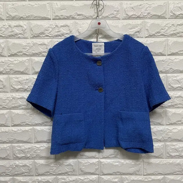 [BUNJANG] Tweed Short Sleeve Jacket / @434) 트위드 반팔 자켓