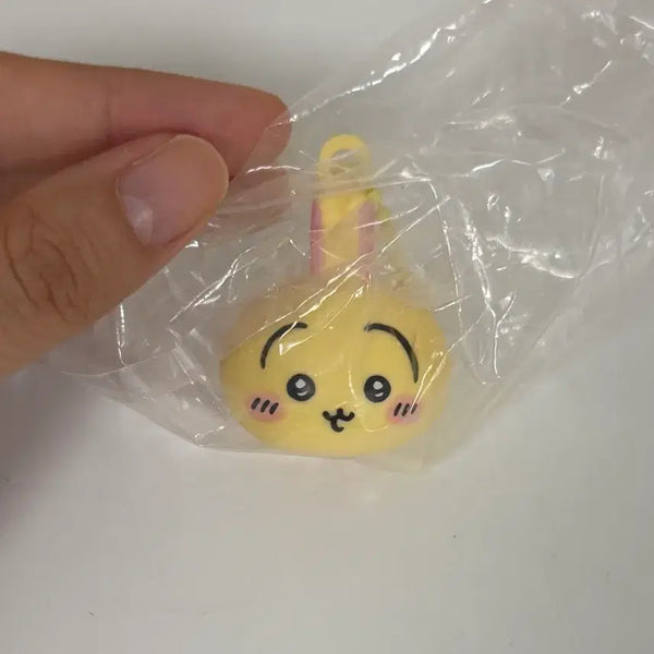 [BUNJANG] Monchichi Usagi Lip Balm Cap Case with Keychain Ring / 먼작귀 우사기 립밥 뚜껑 케이스
