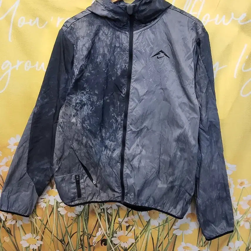 [BUNJANG] Nike 2024 Windbreaker Jacket - Grey Tones Mixed Printing / 85S]      나이키 2024 바람막이 그레이 톤 혼합 프린팅
