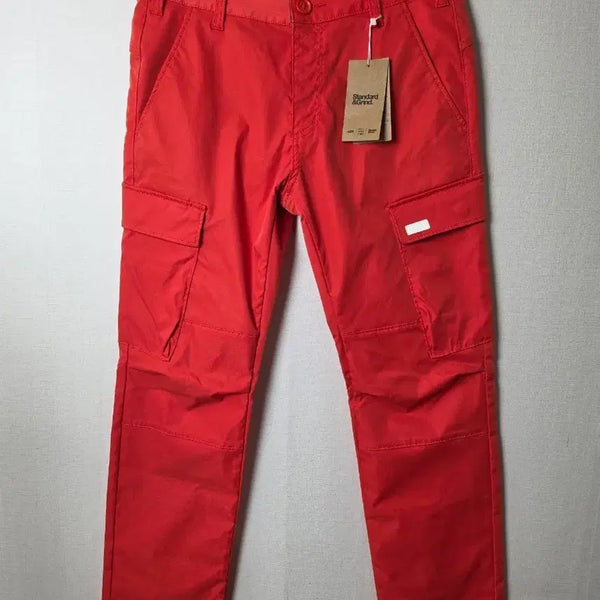 [BUNJANG] ASK Retro Cargo Pants Span Red / (32) [새제품]에스크 카고바지 스판 레트로 레드 팬츠