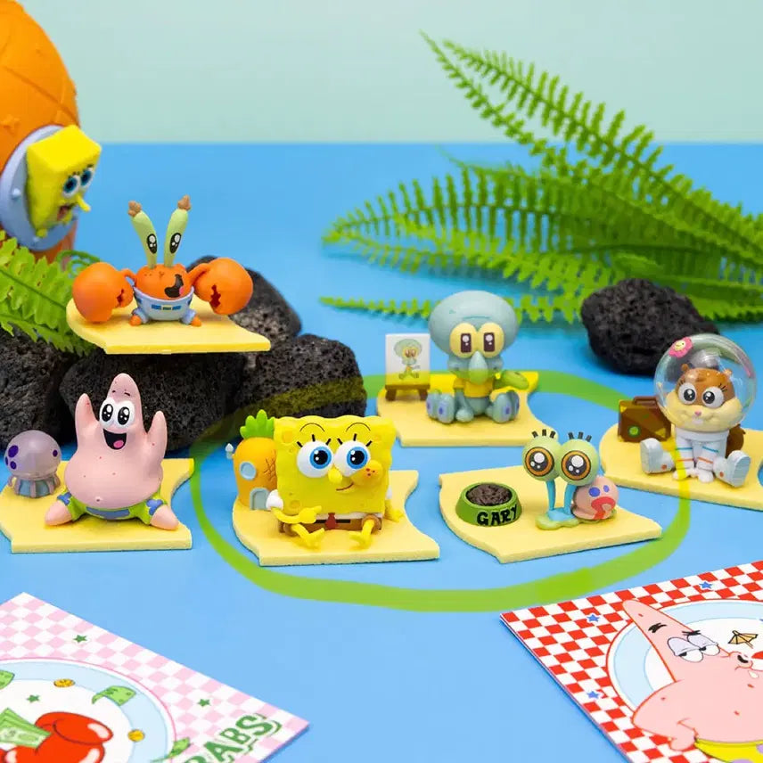 [BUNJANG] SpongeBob & Gary 2-Figure Set Bundle / 스펀지밥 레토 베이비 피규어 가챠 핑핑이 스폰지밥 2종 세트 일괄