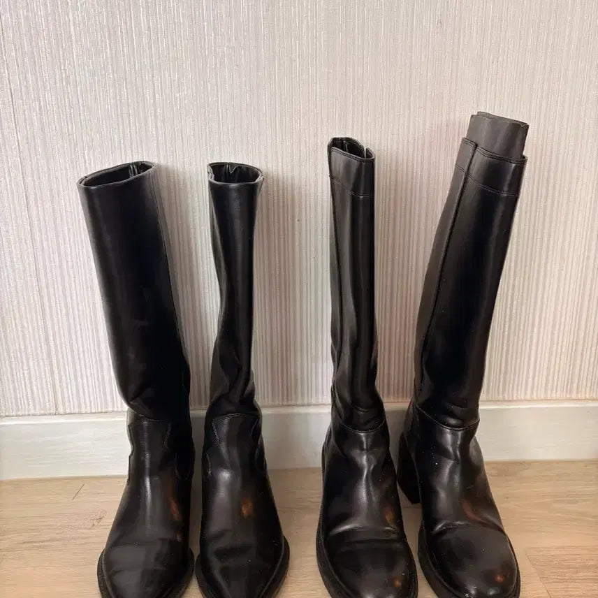 [BUNJANG] Zara Black Pointed Toe Long Boots / 롱부츠 38,39