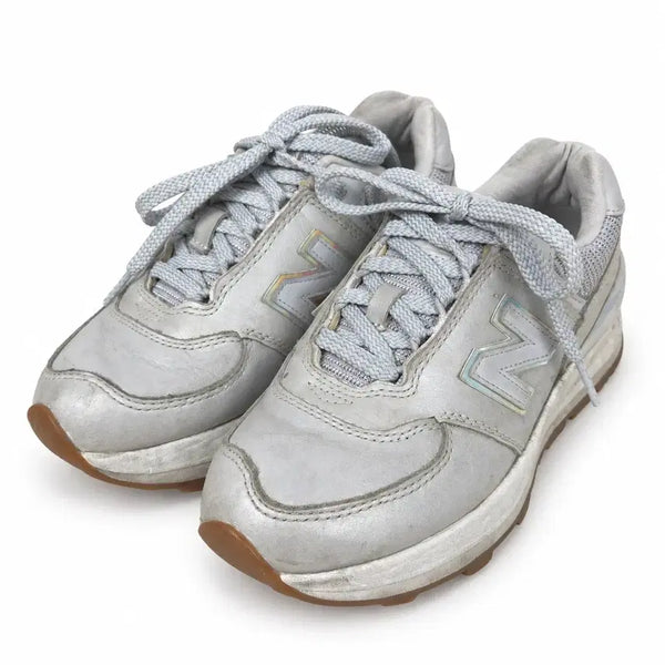 [BUNJANG] New Balance Silver Glitter Wedge Style Sneakers / 240 뉴발란스 실버 글리터 웨지 스타일 스니커즈 운동화