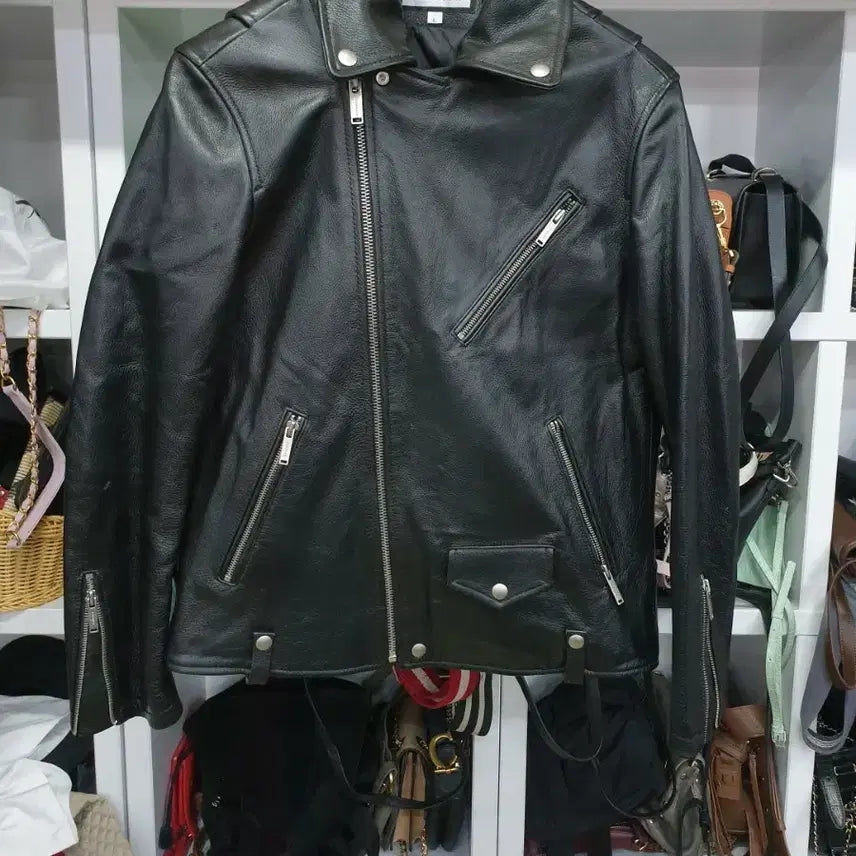 [BUNJANG] Aging CCC Leather Jacket L / 에이징씨씨씨 소가죽 자켓 L