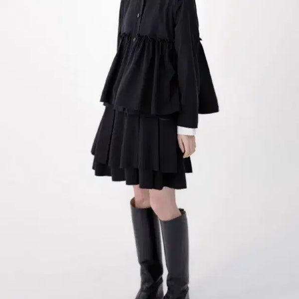 [BUNJANG] Eunoia Pleated Layer Short Skirt / 유노이아 eunoia 플리츠 레이어 숏 스커트