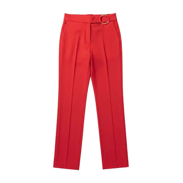 [BUNJANG] Jigott Red Slacks Trousers Women's Size 70-90 / 여성 70-90/ 지고트 레드 슬랙스바지 3-94