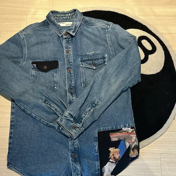 [BUNJANG] Off-White 19SS Denim Shirt / 오프화이트 19/ss 데님셔츠