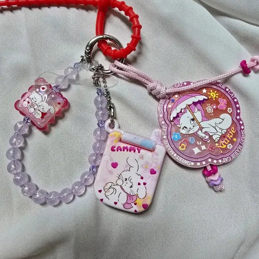 [BUNJANG] Handmade Keyring with Phone Lanyard / 핸드메이드키링