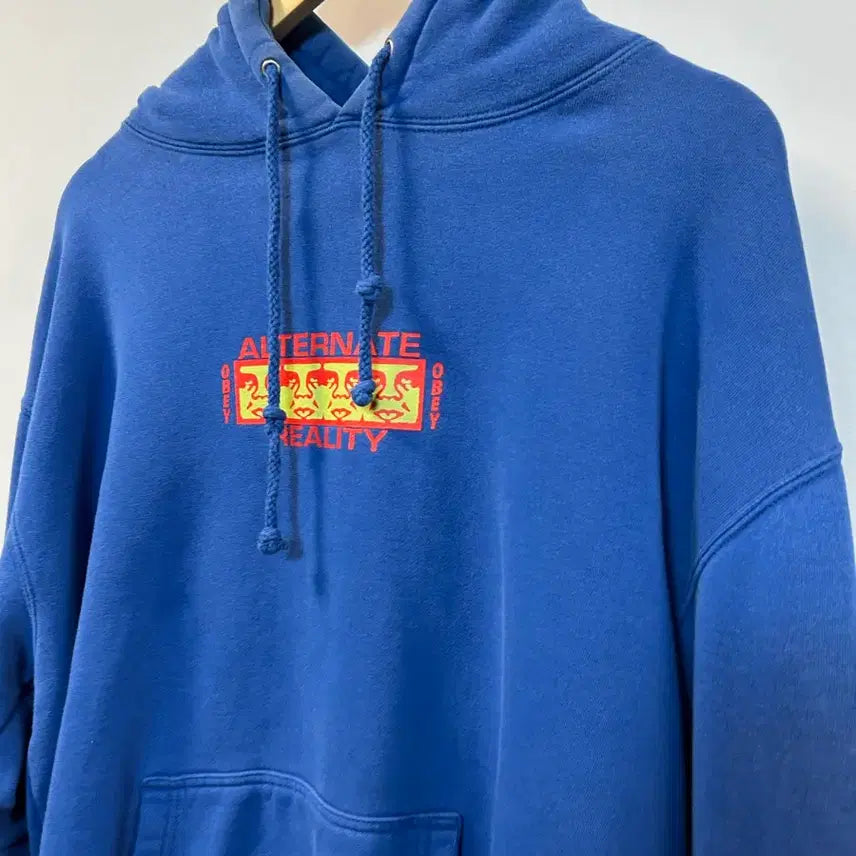 [BUNJANG] OBEY Hoodie Blue L / 오베이 후드티 블루 L
