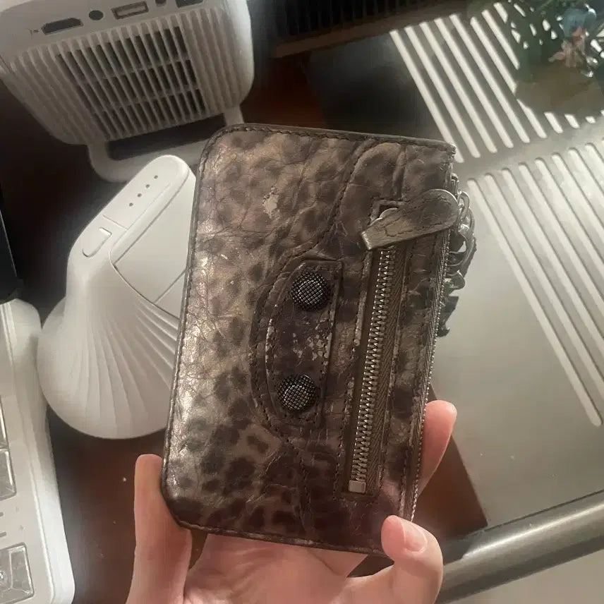[BUNJANG] Balenciaga Le Cagole Leopard Card Holder / 발렌시아가 르카골 카드지갑 레오파드