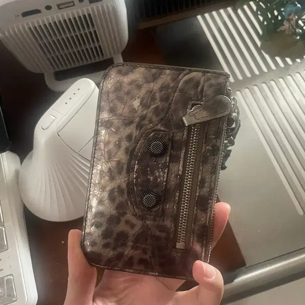 [BUNJANG] Balenciaga Le Cagole Leopard Card Holder / 발렌시아가 르카골 카드지갑 레오파드