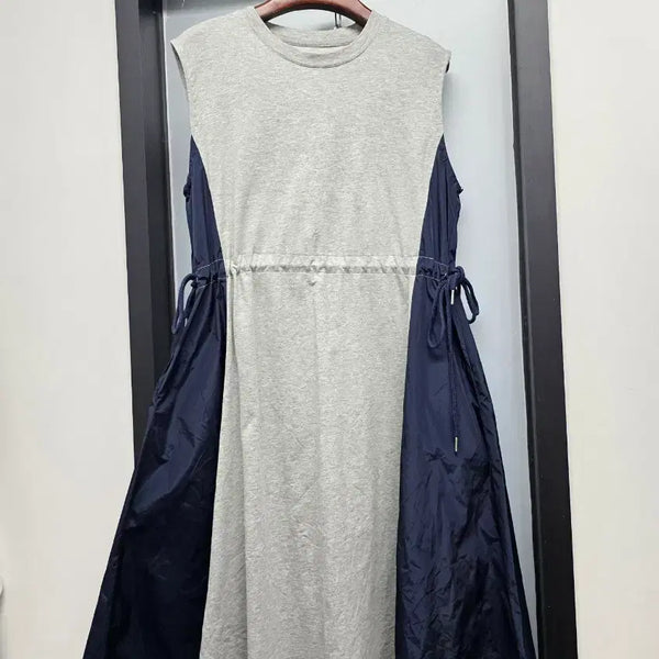 [BUNJANG] Nylon Colorblock String Dress / 스트링 나일론배색 원피스