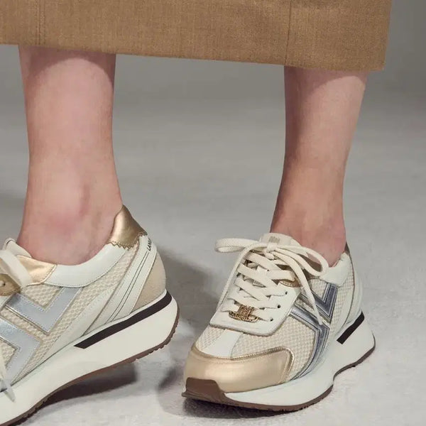 [BUNJANG] Lanvin Collection Sneakers Gold Silver / 랑방컬렉션 스니커즈