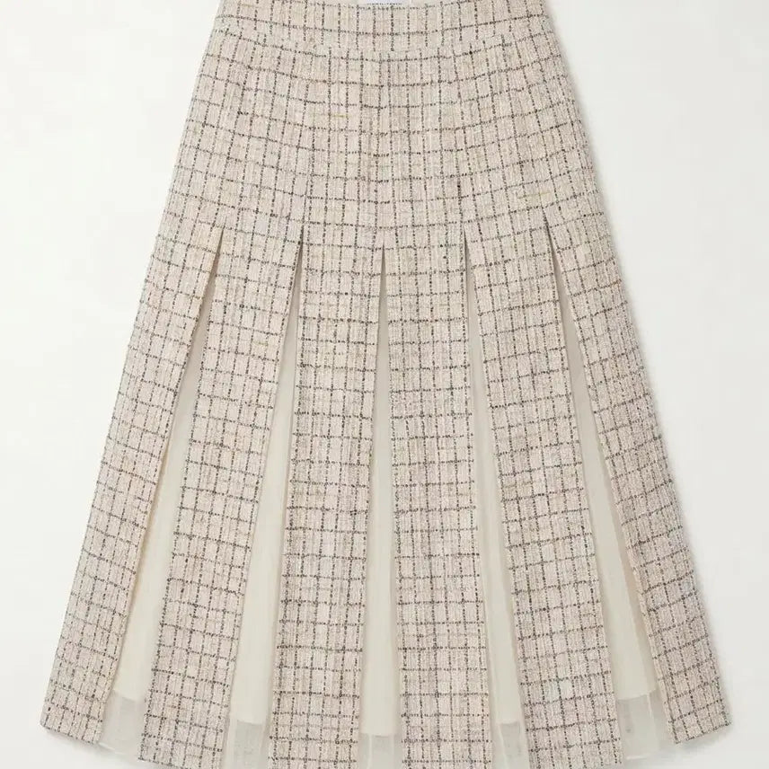 [BUNJANG] It MICHAA Tweed Pleated Skirt / 잇미샤   트위드 치마