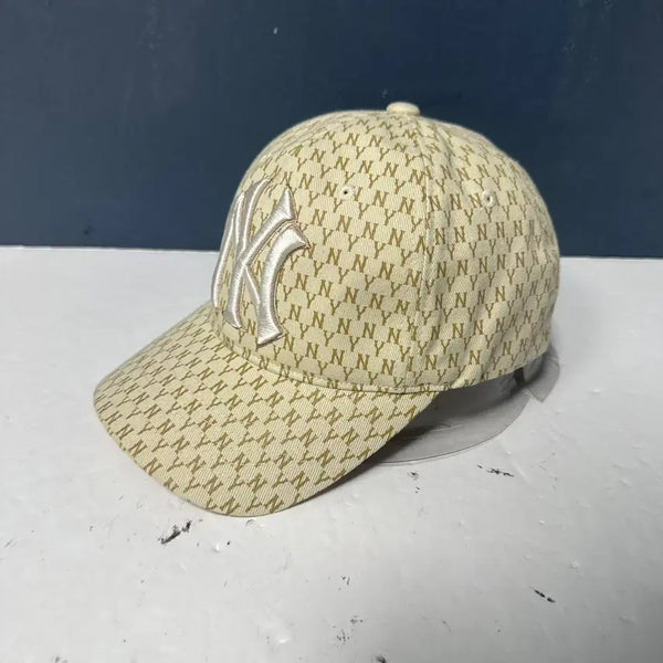 [BUNJANG] MLB Monogram Structured NY Ball Cap / MLB 엠엘비 모노그램 스트럭쳐 NY 볼캡 모자