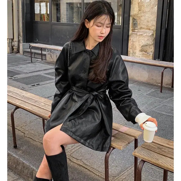 [BUNJANG] Benito Premium Ella Leather Jacket / 베니토 프리미엄 엘라 레더 자켓