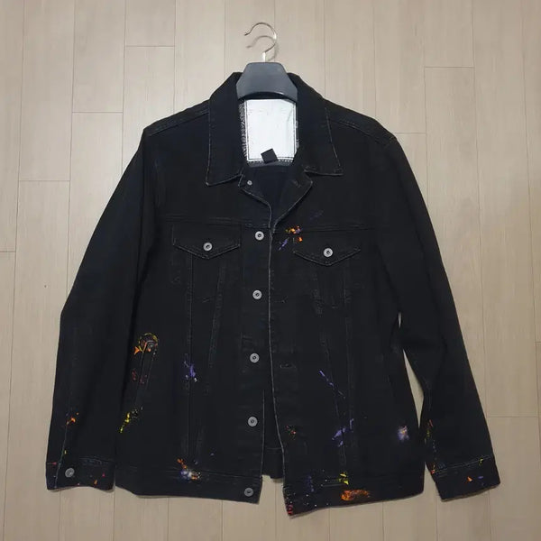 [BUNJANG] Blackout Painter Denim Jacket Black / [L] 블랙아웃 페인터 데님자켓 블랙