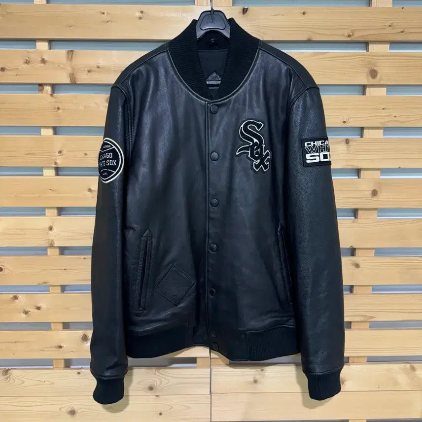 [BUNJANG] MLB Chicago Leather Jacket / MLB 시카고 가죽 자켓