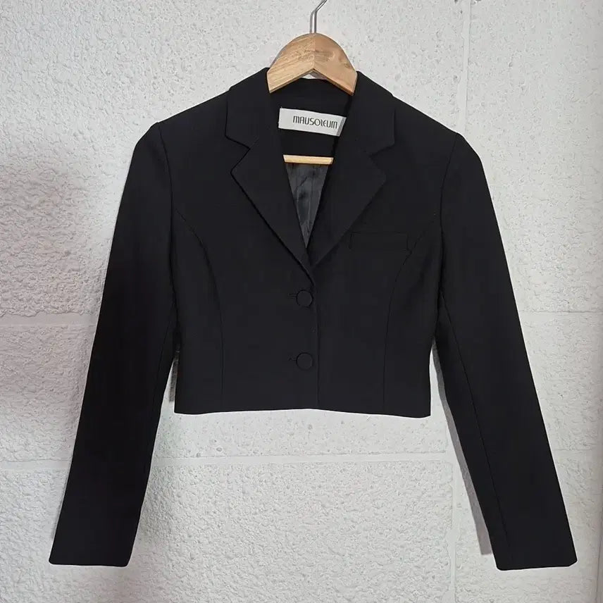 [BUNJANG] Mousoleum Cropped Jacket Black / 마우솔레움 크롭 자켓 블랙