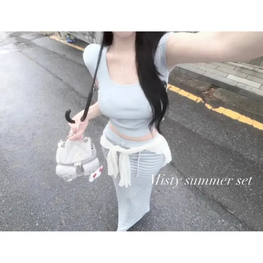 [BUNJANG] Glamni Sprite Two-Piece Set / 글램니 스프라이트 투피스 세트