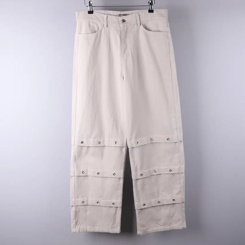 [BUNJANG] SETUP-EXE Pintuck Eyelet Pants (M) / (여성) 셋업이엑스이(SETUP-EXE) 핀턱 아일렛 팬츠 M