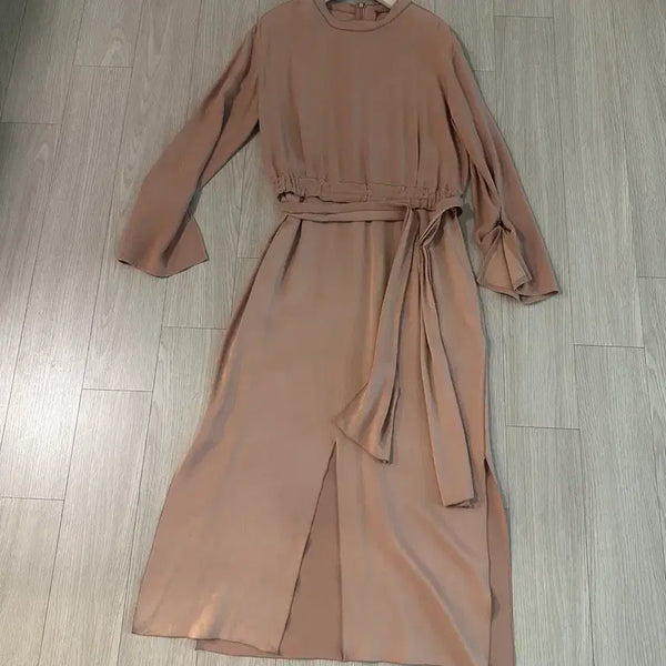 [BUNJANG] Time Women's Belted Long Dress / 타임 원피스