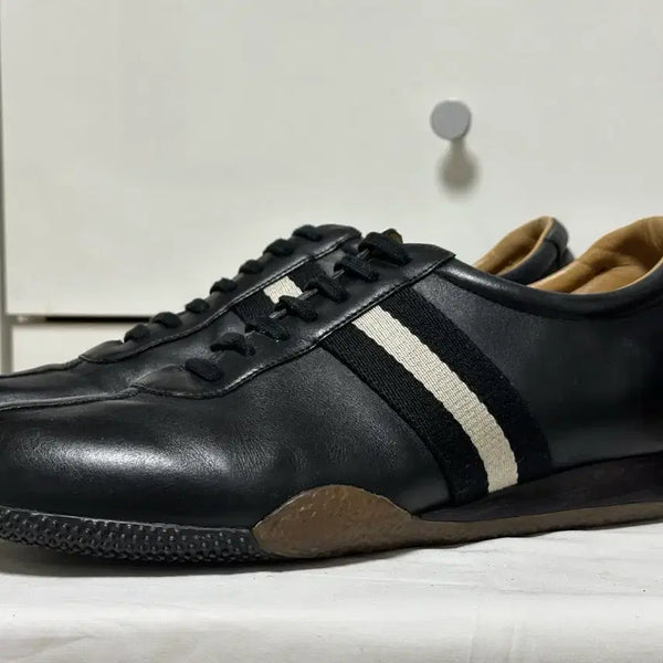 [BUNJANG] Bally Black Leather Sneakers Size 270 / 발리 블랙 가죽 스니커즈 270