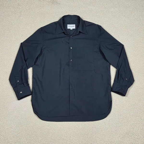 [BUNJANG] Solid Homme Big Chest Pocket Pullover Shirt / [솔리드옴므] 빅 체스트 포켓 풀오버 셔츠 | S00686