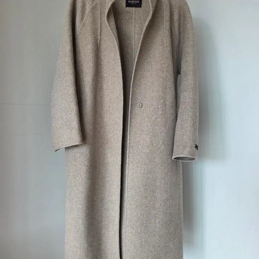 [BUNJANG] Mariani Notched Lapel Long Coat / 마리아니  노카라 롱 코트