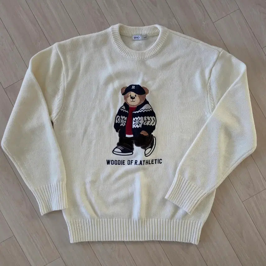 [BUNJANG] SPAO Bear Knit Pullover Men's M / 스파오 곰돌이 니트 남성M