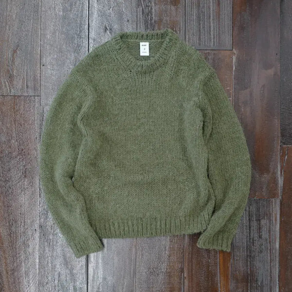 [BUNJANG] Blindfiles OLD LOW GAUGE KNIT Olive Knit / [1] 블라인드파일즈 OLD LOW GAUGE KNIT 올리브 니트 더뤡코즈