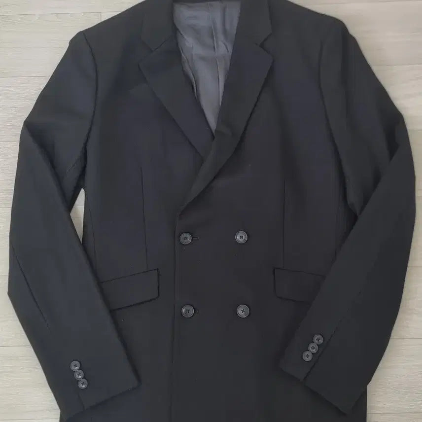[BUNJANG] Theory Double-Breasted Wool Blend Blazer Jacket / 띠어리(Theory) 더블 브레스티드 자켓