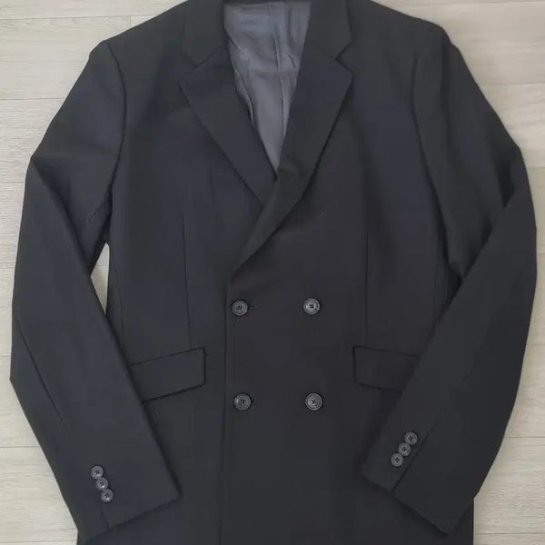 [BUNJANG] Theory Double-Breasted Wool Blend Blazer Jacket / 띠어리(Theory) 더블 브레스티드 자켓