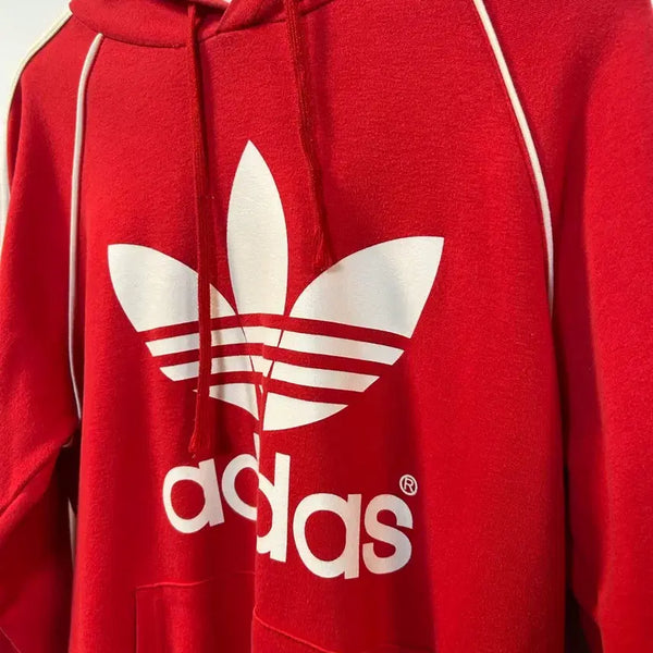 [BUNJANG] Adidas 00s Red Hoodie / 아디다스 후드티 00s 레드 L