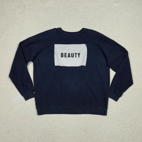 [BUNJANG] MSGM Beauty Patch Oversized Sweatshirt / [MSGM] 백 BEAUTY 패치 오버핏 맨투맨 | A00786