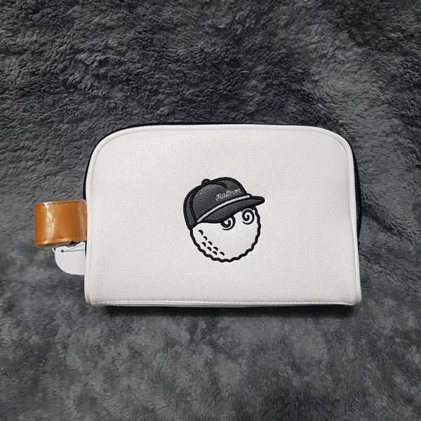 [BUNJANG] Malbon Golf Ball Pouch White / 말본 골프공 파우치 화이트