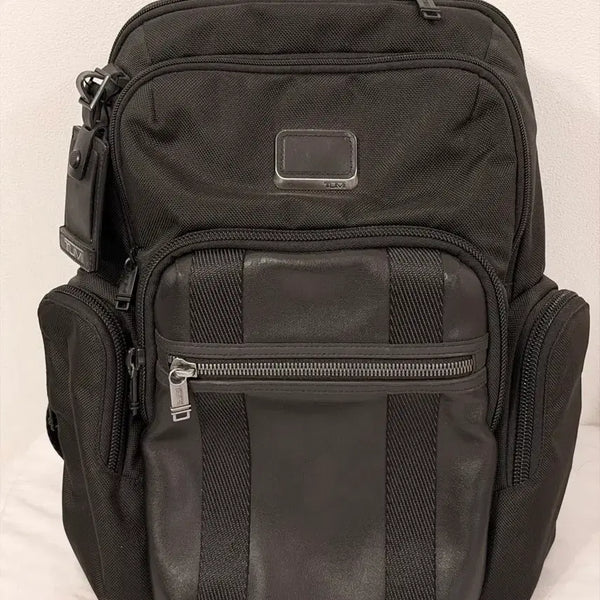 [BUNJANG] Tumi Alpha Bravo Deluxe Leather Backpack / 투미 백팩 알파브라보 디럭스 가죽 티패흐