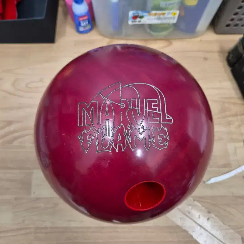 [BUNJANG] Used 15lb Marble Flame Bowling Ball / 중고볼링공 15p 마블 플레임