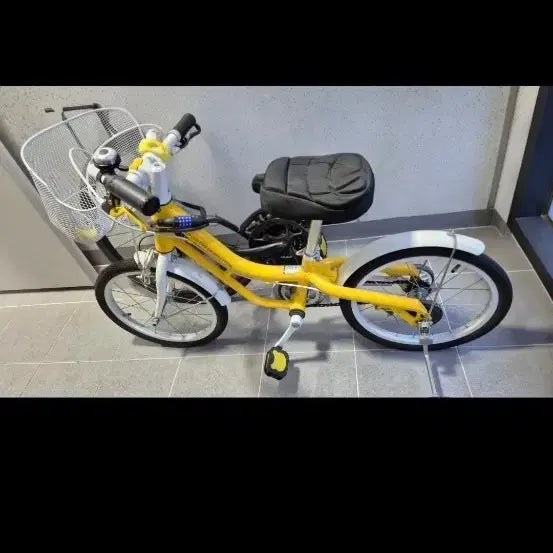 [BUNJANG] Benetton 16-inch Folding Bicycle / 아동용 접이식 자전거 16인치 베네통 옐로우