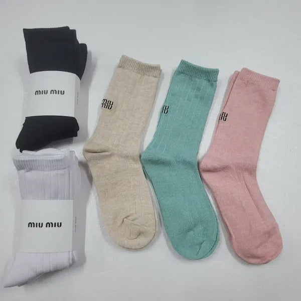 [BUNJANG] Miu Women's Socks 3-Pair Bundle / 미우 여자양말 3켤레 1묶음